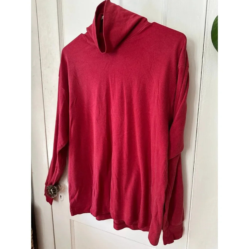 Flying colors women’s size large red turtleneck - Picture 2 of 7